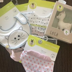 New set LÄSSIG’s baby bibs, bandanas &teething toy